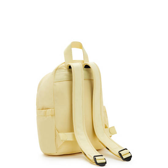 Kipling Delia Mini Backpacks Soft Yellow | CA 1567JP